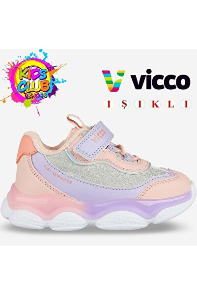 Vicco Salvador Işıklı Ortopedik Çocuk Spor Ayakkabı PUDRA
