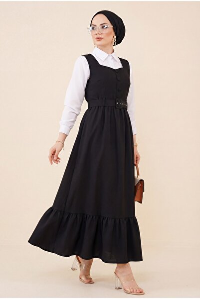 Modamorfo Σετ πουκάμισο με κουμπιά και σακάκι - μαύρο