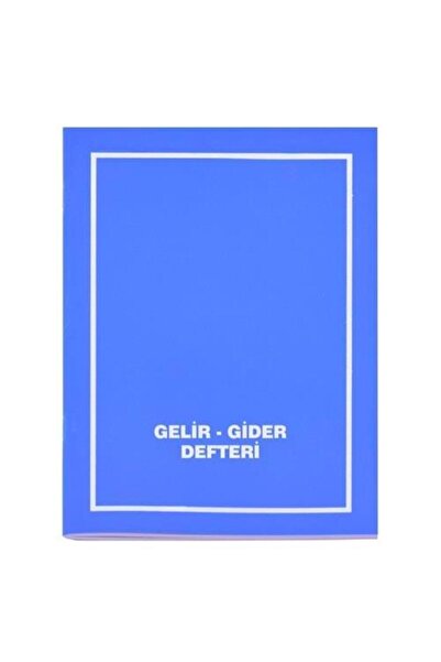 Gülpaş Income Expense Ledger Plastic Cover 40 Sheets