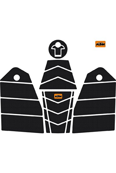 GRIPPATCH KTM 125 RC (2024) Uyumlu 26 Parça Kaydırmaz 6D Karbon Tank Pad Seti...