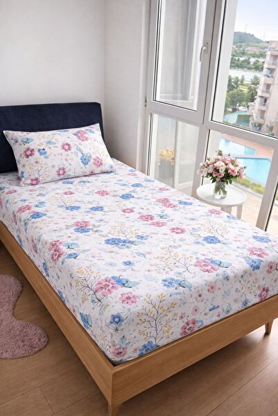 Sheri Home Lastikli Çarşaf Seti– Kaymaz Tam Geçmeli Fitted Sheet –Premium Pamuk 120x200/ 180x200 / 200x200
