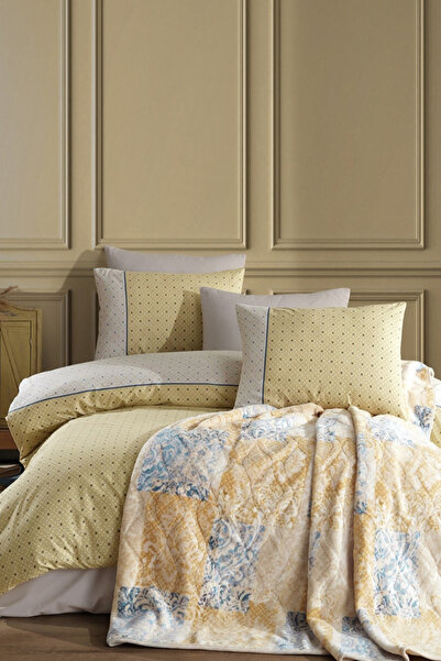 İyi Geceler İstanbul Double Duvet Cover Set Vanessa Mustard