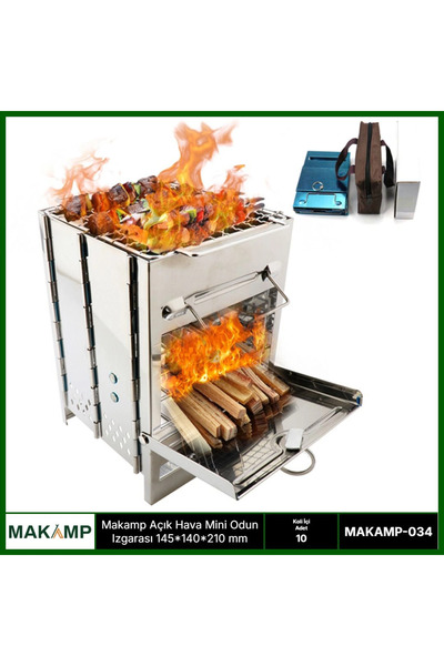 ÇERÇİCİ Makamp Açık Hava Mini Odun Izgarası 034