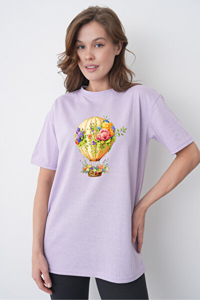 TREND EMMODA Tricou de damă, în stil de vară, inspirat de primăvară, cu impri...
