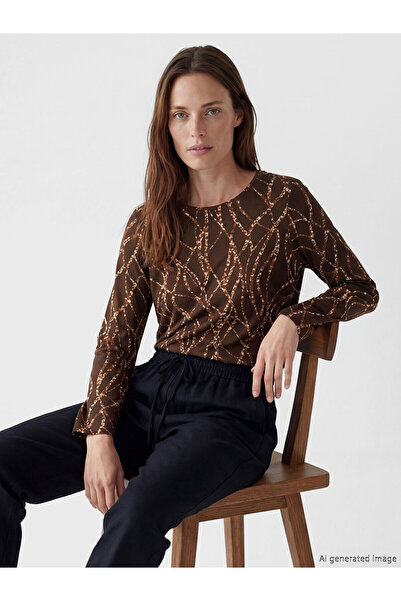 LC Waikiki Peak New Season Crew Neck Patterned Women's T-Shirt