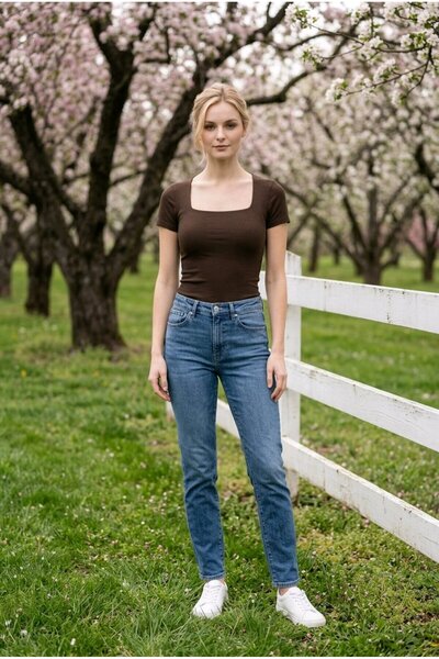 HASREYA Εξαιρετικά ελαστικό Lycra μέρος στήθους διπλής στρώσης με τετράγωνο γ...