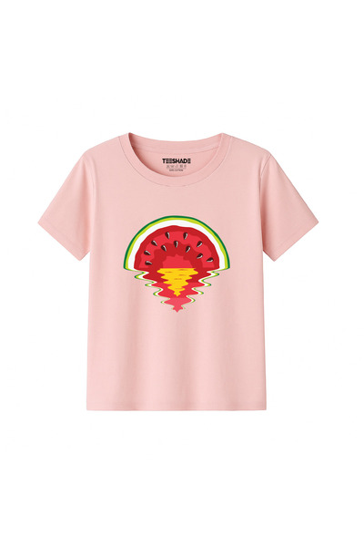 Yoo Street Watermellon Sunset T-Shirt for Unisex Kids 100% Cotton, Multiple C...