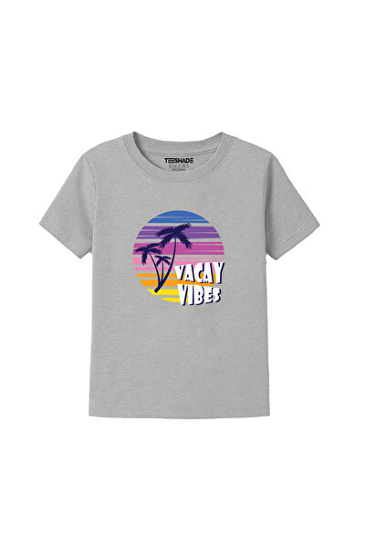 Yoo Street Vacay Vibes T-Shirt for Unisex Kids 100% Cotton, Multiple Colors –...