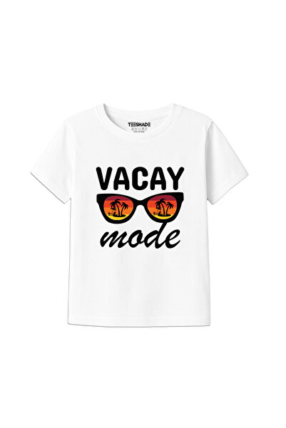 Yoo Street Vacay Mode On T-Shirt for Unisex Kids 100% Cotton, Multiple Colors...
