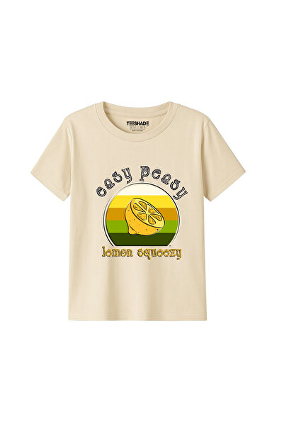 Yoo Street Easy Peesy Lemon Squezy T-Shirt for Unisex Kids 100% Cotton, Multi...