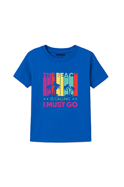 Yoo Street The Beach Is Calling T-Shirt for Unisex Kids 100% Cotton, Multiple...