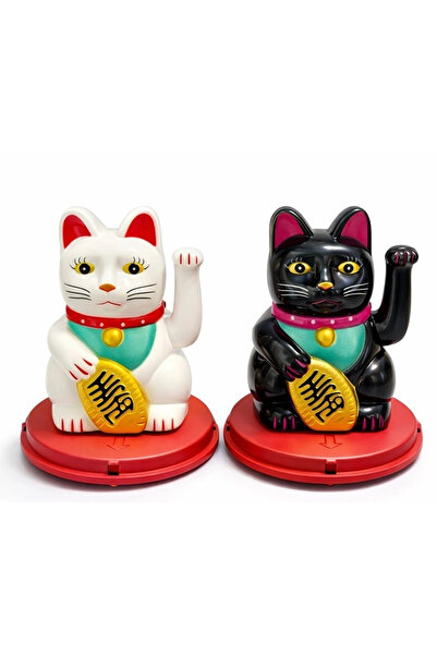 Epilons Ηλιακά τροφοδοτούμενη κουνιστή γάτα τύχης - Maneki Neko Alk4521