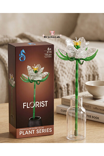 FLORİST Lego Çiçek Yapım Seti Dekoratif Lego Sevgiliye Hediye Yapay Çiçek Mod...
