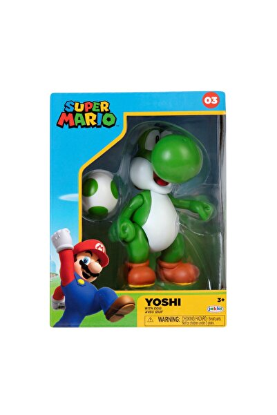 Jakks Pacific Koleksiyoncu Kutusunda Nintendo Super Mario Figürü Yoshi, 10 cm