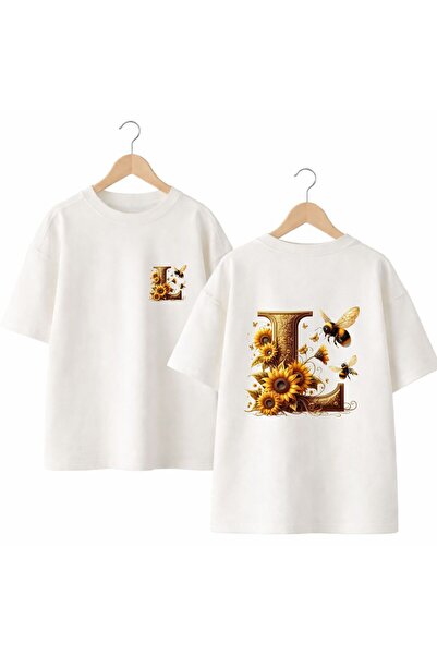playwear تي شيرت Arı R مطبوع عليه حرف R على الظهر والصدر، مصنوع من القطن بنسب...