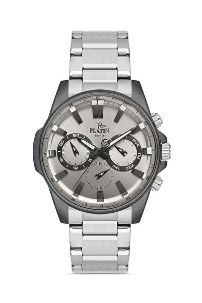 Platin Pierre Hds-1225Ga-V9 Steel Cord Functions Active Men's Wristwatch