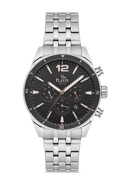 Platin Pierre Hds-1205ga-a2a steel band functions active men's wristwatch