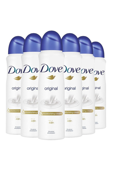 Dove (Dove) Pachet 6 x Deodorant Antiperspirant Spray Dove Original, 150 ml