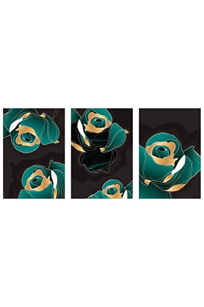 ALAYRA International Enchanted Garden Canvas Wall Painting Set of 3 Framed 30...