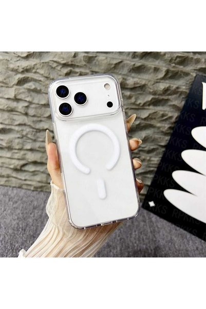 sanalikaksesuar Iphone 17 PRO MAX Uyumlu (Kutulu) Şeffaf Silikon Kılıf, Esnek...
