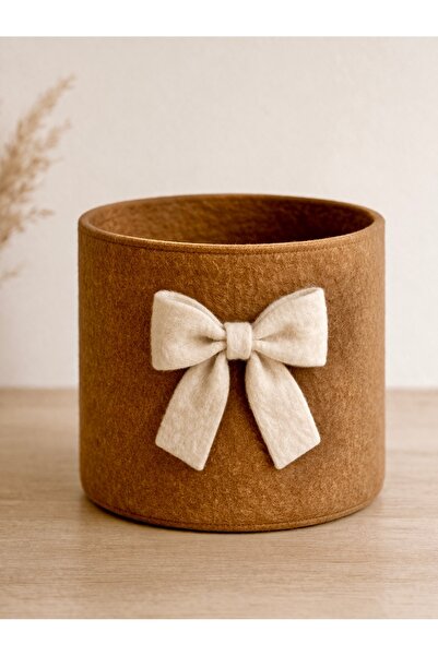 Cherry Bloom Cotton Οργανωτής Καλαθιού Παιδικού Δωματίου με Φιόγκο μίνι 25 εκ.