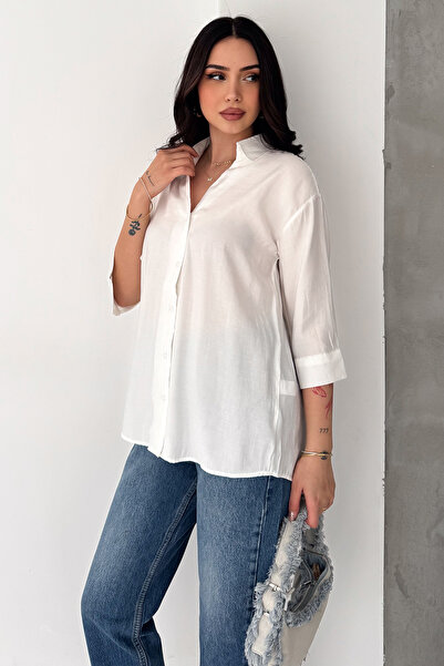 Noa&Noa Γυναικείο Πουκάμισο – Βασικό, κομψό πουκάμισο με κουμπιά και χαλαρή ε...