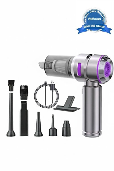 OEM Üflemeli Şarjlı Araç Mini El Süpürgesi 20.000 Pa Emiş Güçlü 4in1 Araba Sü...