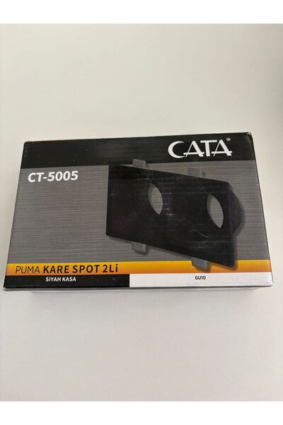 Cata CT-5005 PUMA SİYAH KASA 2Lİ KARE SPOT 1 ADET