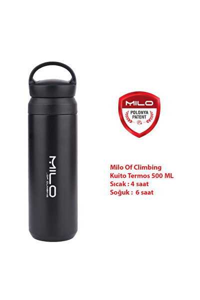 Milo Of Climbing The Kuito 0,50L Steel Thermos Black Hot Cold Mug