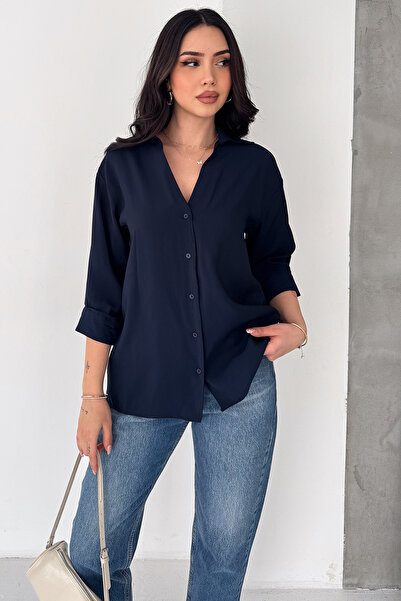 Noa&Noa Γυναικείο Πουκάμισο – Βασικό, κομψό πουκάμισο με κουμπιά και χαλαρή ε...