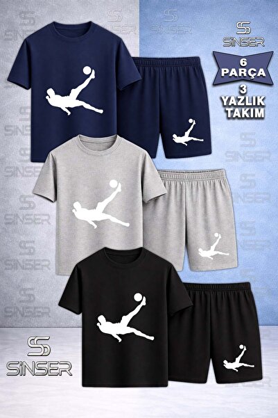 SS SİNSER Παιδικό ROVASATA ADAM WHITE Μπλουζάκι 3 τεμαχίων με ειδική στάμπα μ...