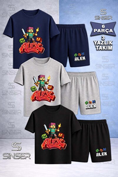 SS SİNSER Παιδικό ALEX ALEVLI MESALE Μπλουζάκι με Ειδική Στάμπα με Λαιμόκοψη ...