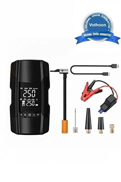 OEM Şarjlı 10.000 Mah Akıllı Dijital Lastik Şişirme Pompası – 150 Psı | 12v A...