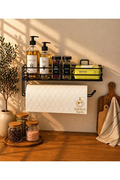 Kitchen Smile Ρολό χαρτί με αυτοκόλλητο ράφι Θήκη για χαρτοπετσέτες Θήκη για ...