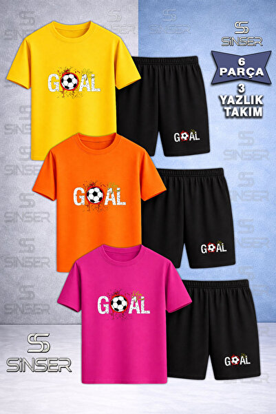 SS SİNSER Παιδικό ΣΕΤ Μπλουζάκι και Σορτς με Ειδική Εκτύπωση GOAL LEKELI WRIT...