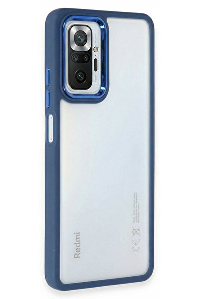 CEPSTOK Redmi Note 10 Pro Kılıf Şeffaf Kenarları Renkli Kamera Detaylı Sert S...