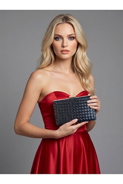 Biçanta Μαύρο Χρώμα Ασημί Λεπτομερές σχέδιο B.O.T.T.E.G.A Χειροποίητο Δερμάτι...