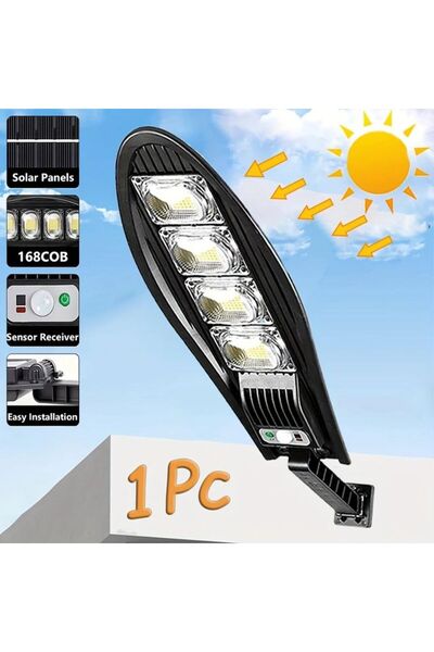 OEM ΣΕΤ 5x Φωτιστικό Δρόμου 1200W, Ηλιακή Φόρτιση (V09)