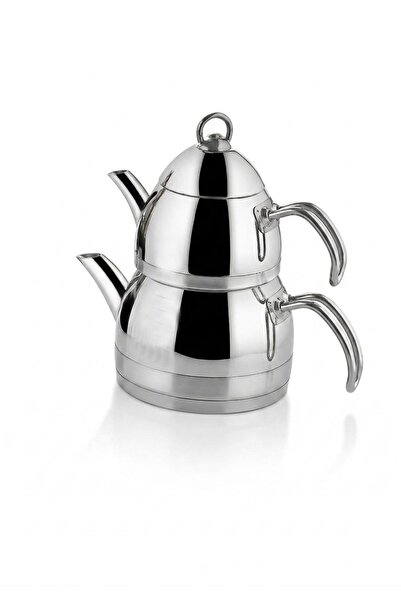 Altabi Emerald Medium Size Steel Teapot Set with Metal Handles