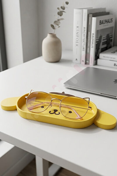 figurio Pompompurin Figürlü Gözlük Standı / Dekoratif ve Fonksiyonel Organizer