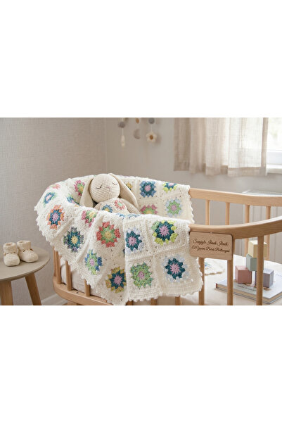 T&P Collection El ÖrgüsüAstarlı Bebek Battaniyesi,Handmade,Çok Renkli Pamuklu...