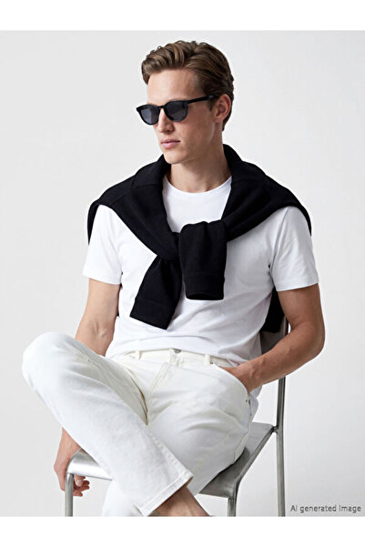 LC Waikiki RMZ GİYİM FARKİLYA Tricou pentru bărbați Zero Roba Collar