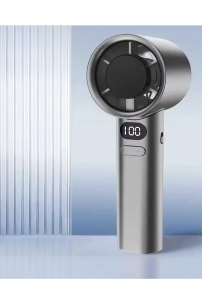 KILIF HOUSE Lcd Göstergeli 14.000 Rpm Şarjlı Taşınabilir El Fanı Mini Vantila...