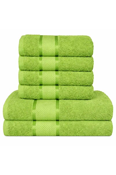 OEM Σετ 6 πετσετών μπάνιου, 100% βαμβάκι, 400γρ/τμ, 50x90εκ/ 70x140εκ
