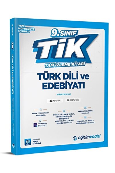Eğitim Vadisi 2026 9. Sınıf Türk Dili Ve Edebiyat Tik Tam İzleme Kitabı Maari...