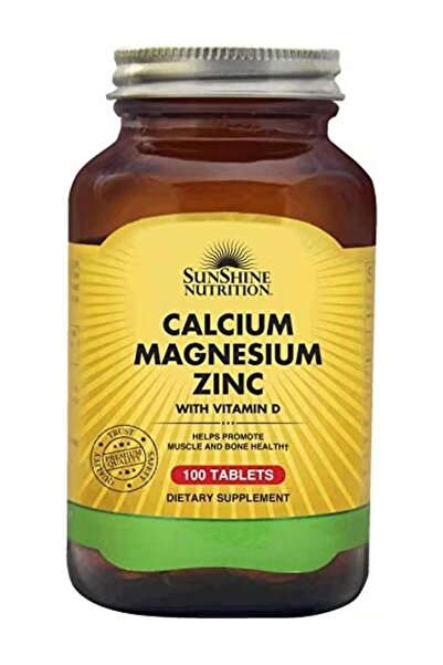 Sunshine Nutrition Calcium Magnesium Zinc With Vitamin D, 100 Tablets