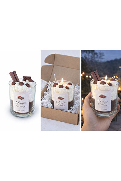 lisolawearcandle Chocolate Creamy Kokulu El Yapımı Mum
