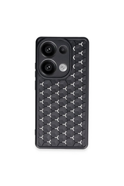 Xiaomi Redmi Note 13 Pro 5g Kılıf Petek Silikon Kapak - Siyah