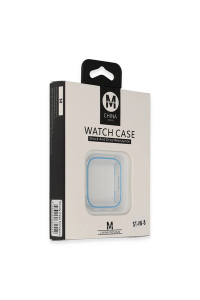 EASERA TİCARET Apple Watch 45mm Bondy Case Protector - Blue
