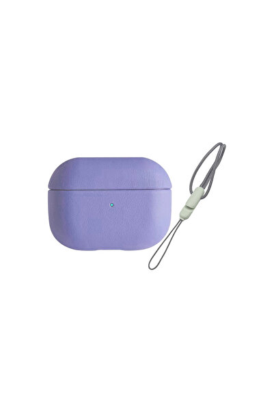 Marsilyan AirPods Pro 2 (2Nd Generation) 405 Leather Case - Lilac Ilkel-Rsitdk4